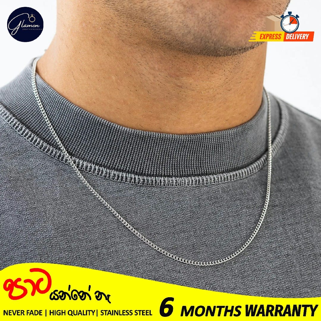 2mm Stainless Steel Cuban Link Chain Necklace for Men and Women High Quality Silver/Gold chain for men necklace