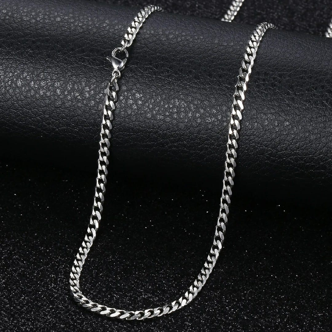 Stainless Steel Cuban Link Necklace For Men Women High Quality Waterproof Necklace