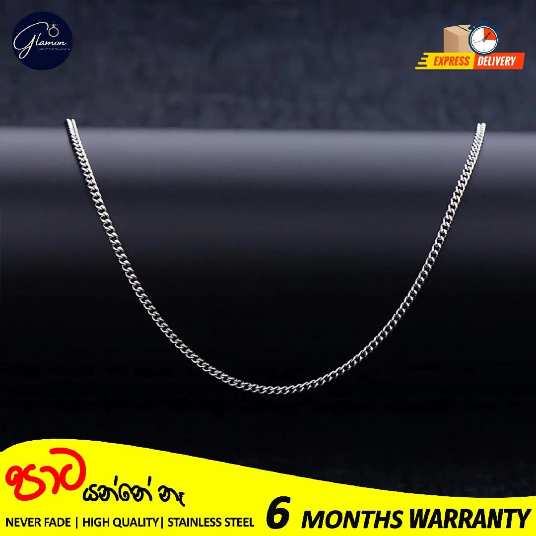 2mm Stainless Steel Cuban Link Chain Necklace for Men and Women High Quality Silver/Gold chain for men necklace