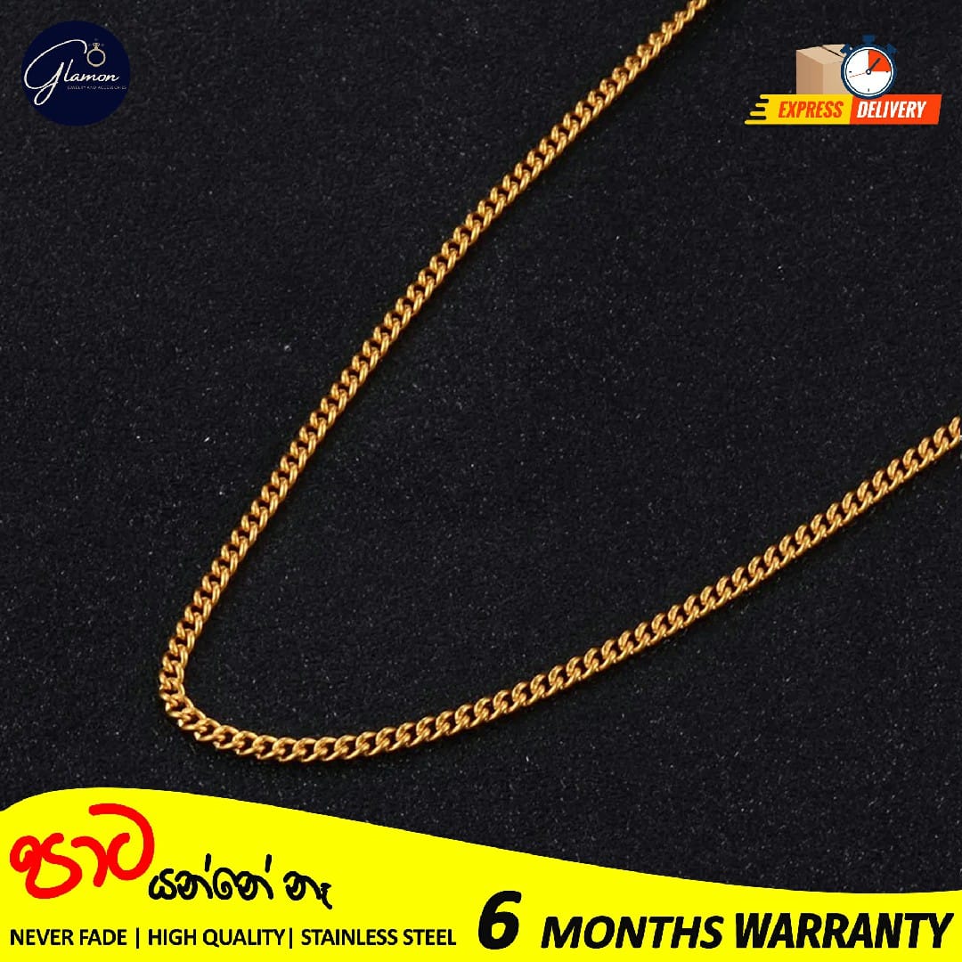 2mm Stainless Steel Cuban Link Chain Necklace for Men and Women High Quality Silver/Gold chain for men necklace
