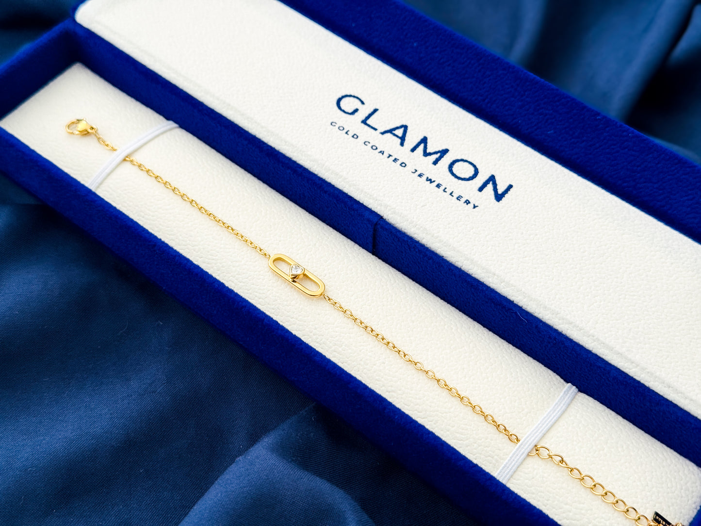 Glamon Eternal Loop Heart Bracelet | Luxury Gold Coated Waterproof Bracelet for Girls & Women