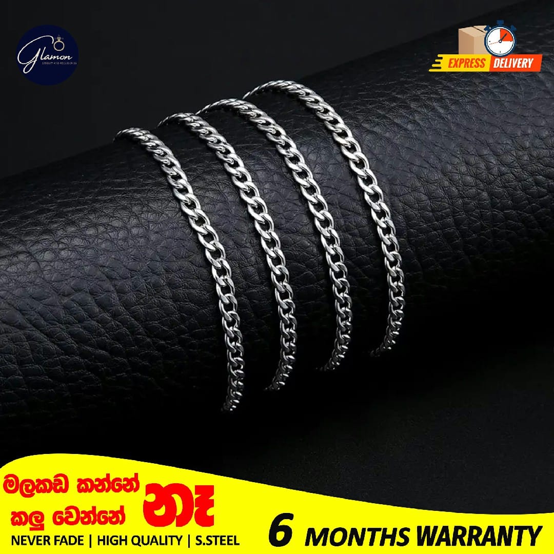 Stainless Steel Cuban Link Necklace For Men Women High Quality Waterproof Necklace