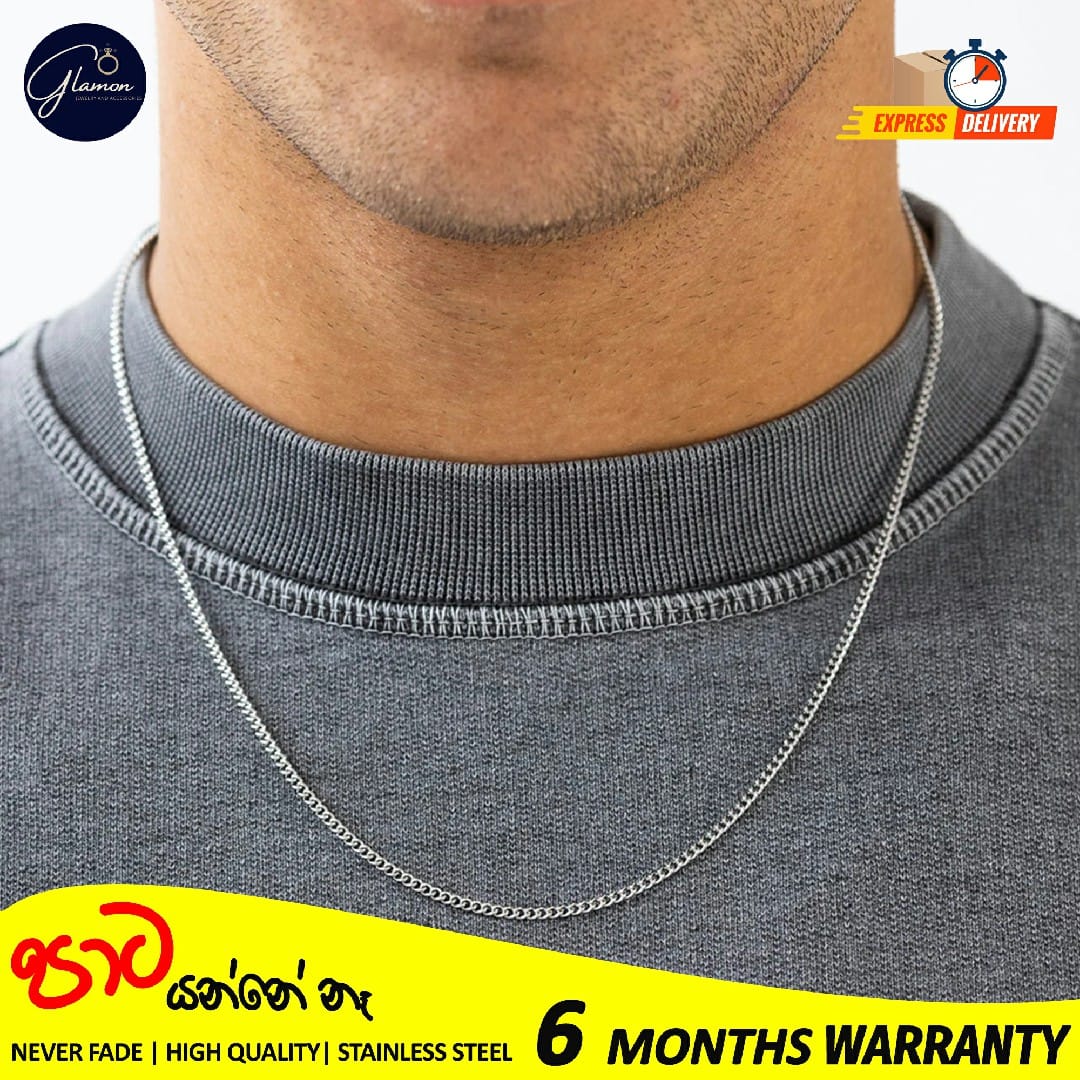 2mm Stainless Steel Cuban Link Chain Necklace for Men and Women High Quality Silver/Gold chain for men necklace