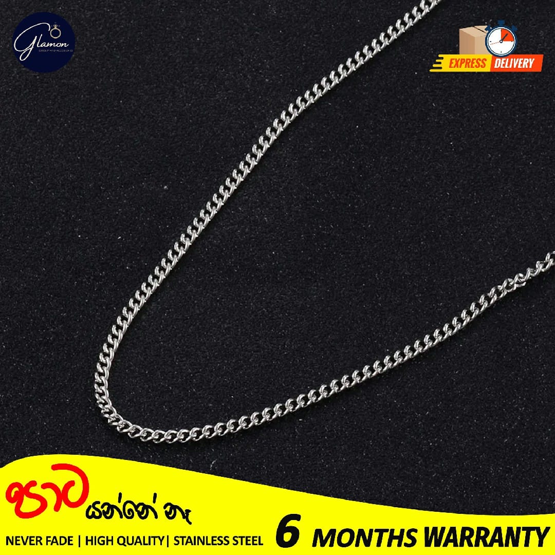 2mm Stainless Steel Cuban Link Chain Necklace for Men and Women High Quality Silver/Gold chain for men necklace
