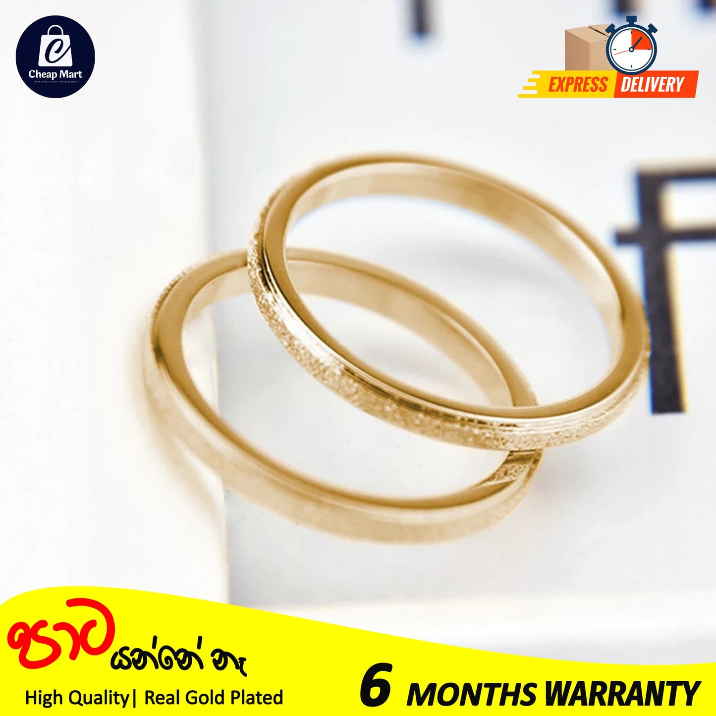 High Quality Fashion Simple Matte Gold Color Stainless Steel Women Ring
