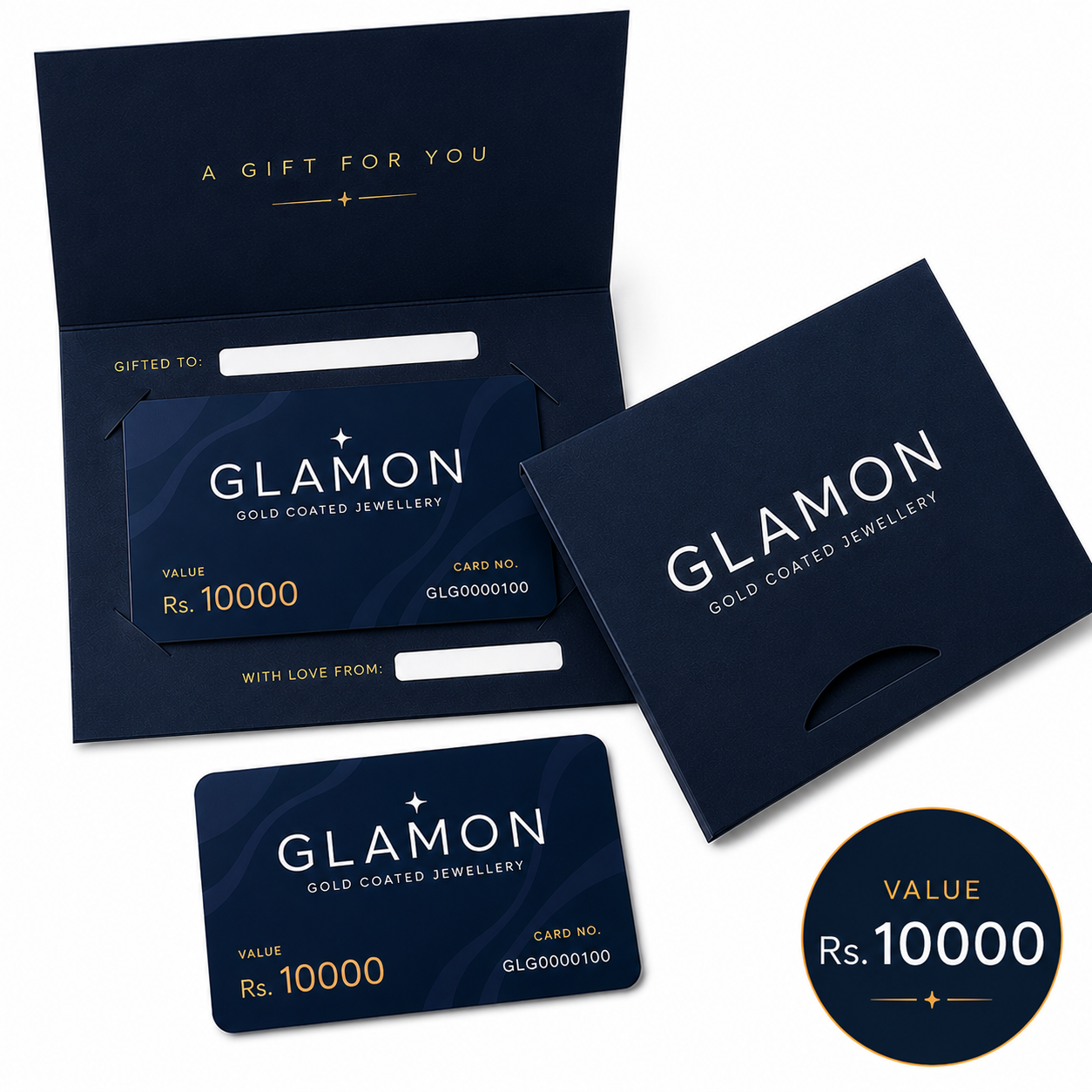 Glamon Gift Card Rs. 10,000 | Premium Jewellery Gift Voucher Sri Lanka