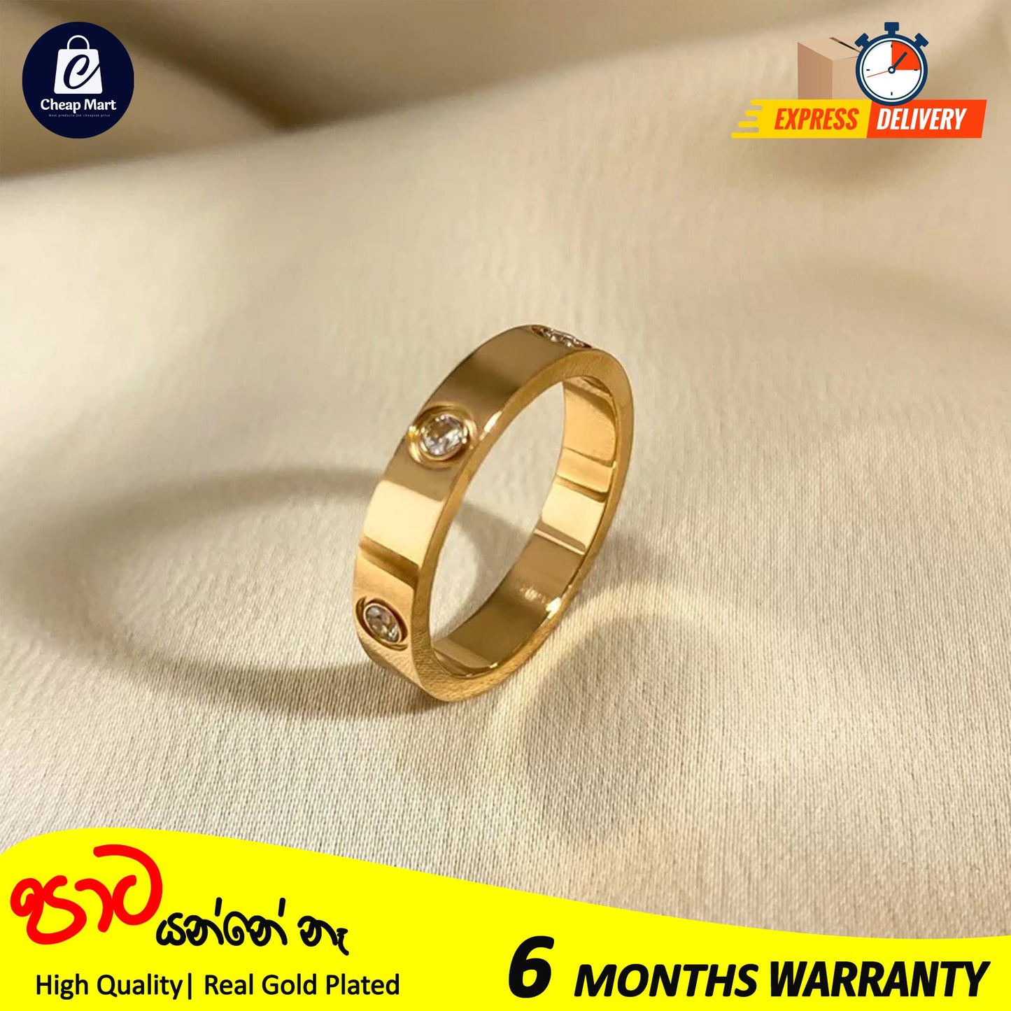 Luxury Stainless Steel Cubic Zirconia Love Friendship Rings For Girls