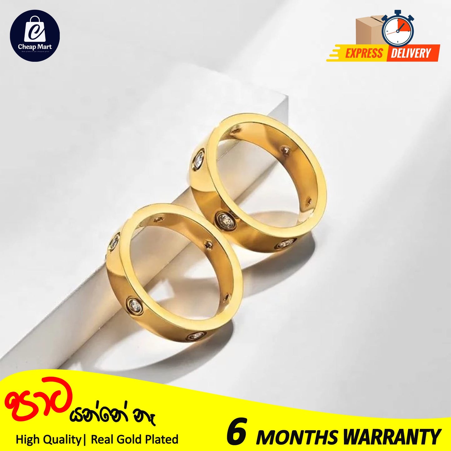 Luxury Stainless Steel Cubic Zirconia Love Friendship Rings For Girls