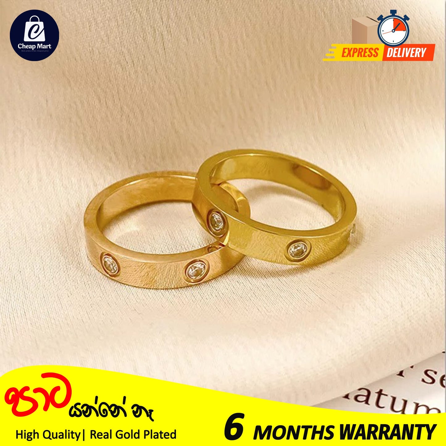 Luxury Stainless Steel Cubic Zirconia Love Friendship Rings For Girls