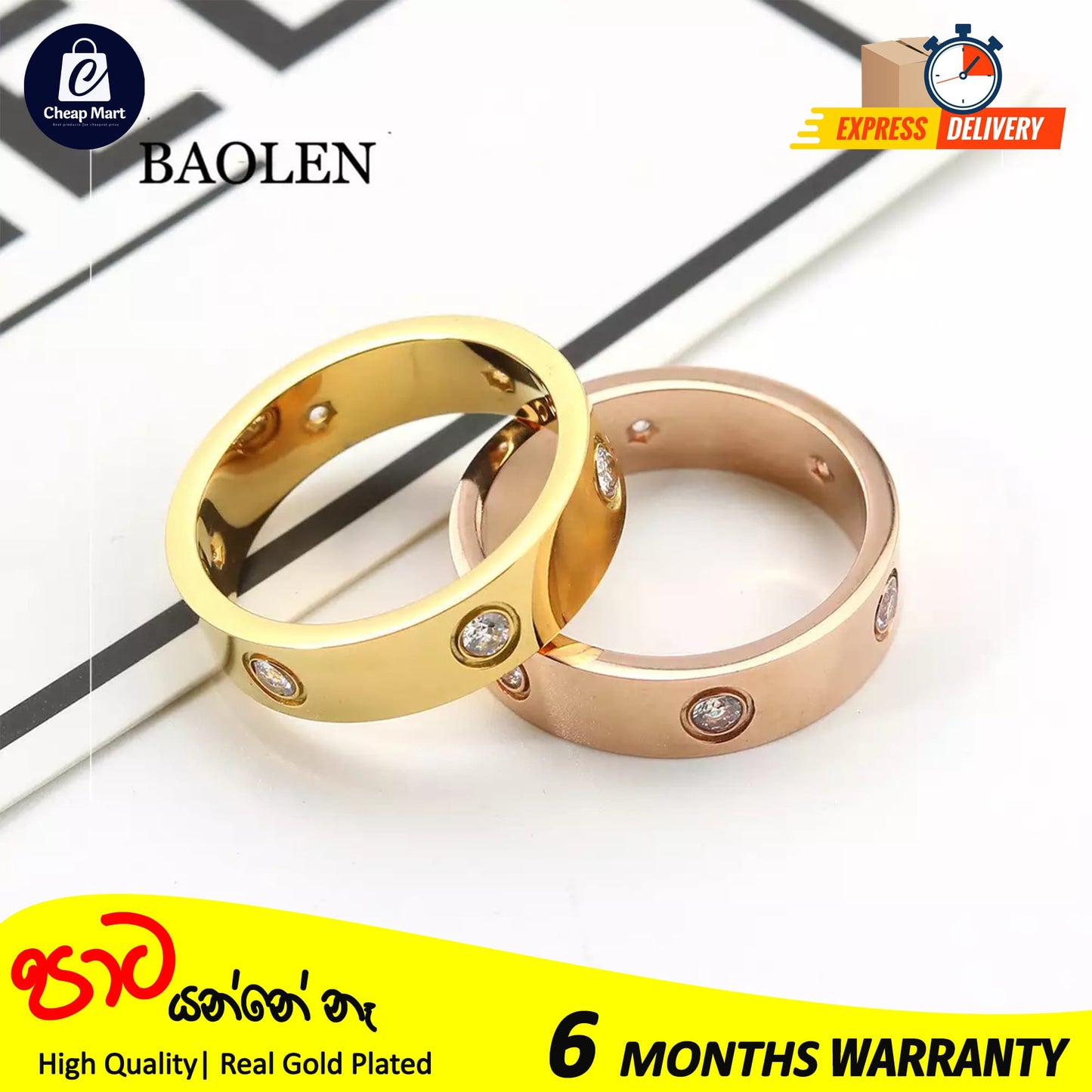 Luxury Stainless Steel Cubic Zirconia Love Friendship Rings For Girls
