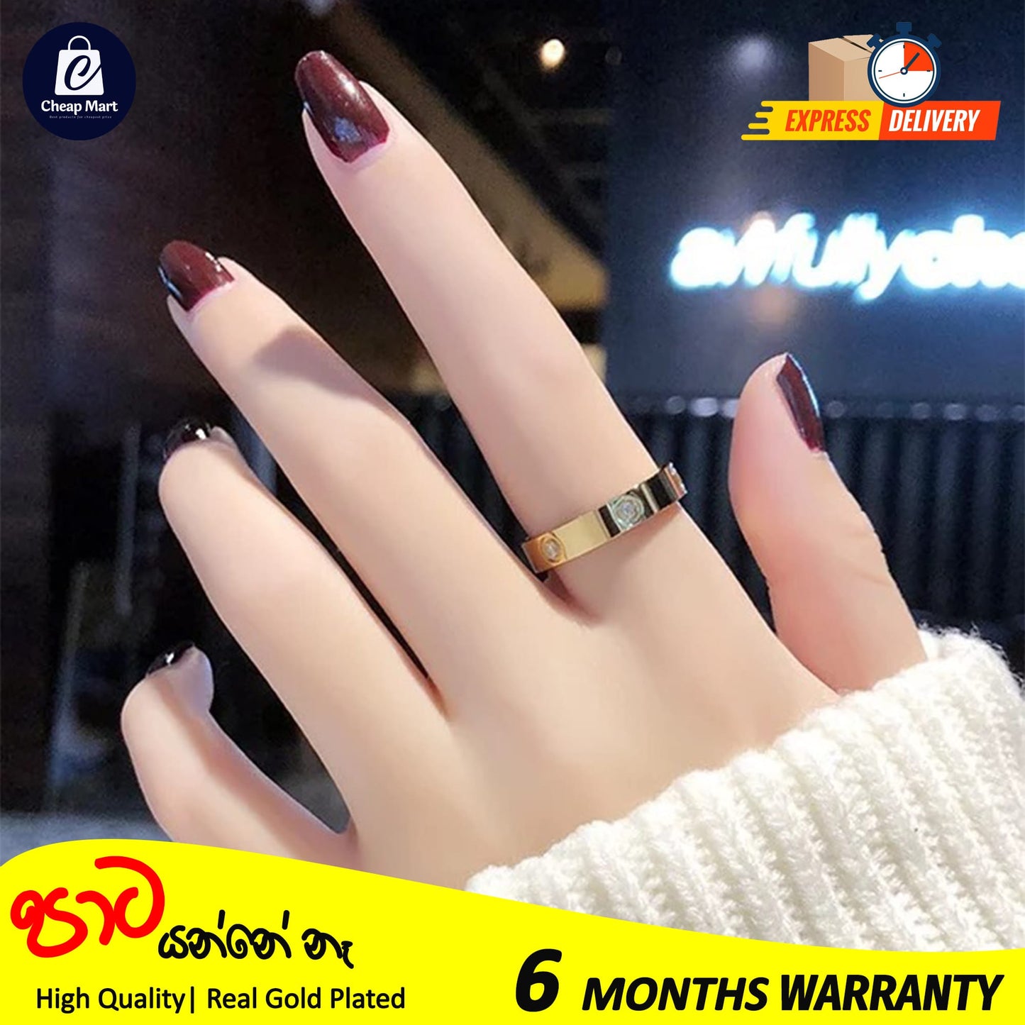 Luxury Stainless Steel Cubic Zirconia Love Friendship Rings For Girls