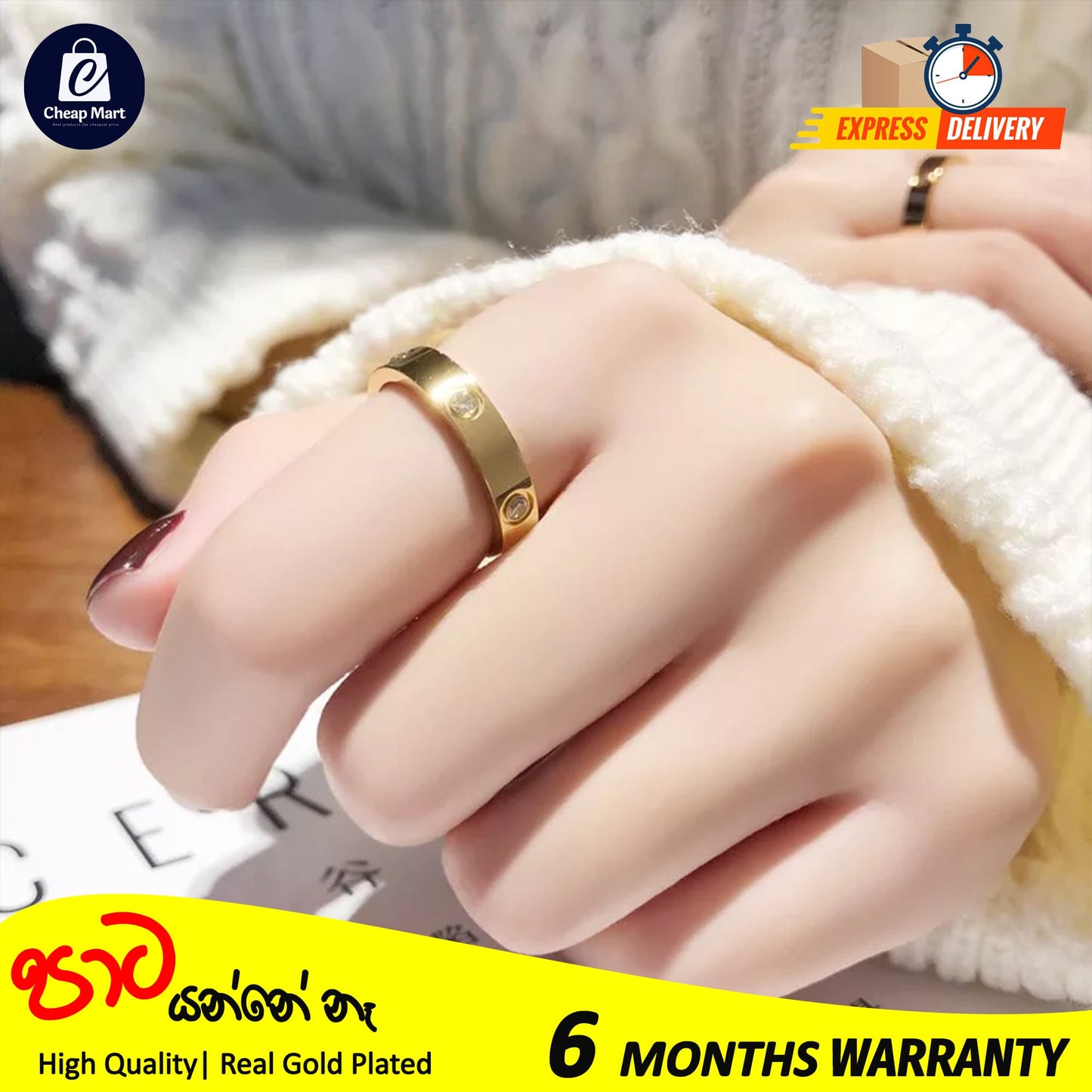 Luxury Stainless Steel Cubic Zirconia Love Friendship Rings For Girls