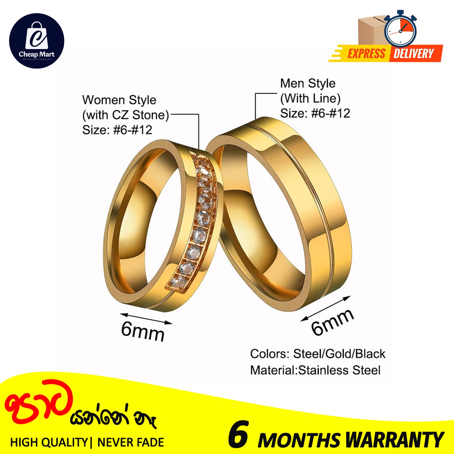 Romantic Wedding Couple Rings For Lover Cubic Zircon Engagement Rings For Women Men Couple Promise Ring Anniversary Gift Jewelery Valentine Birthday