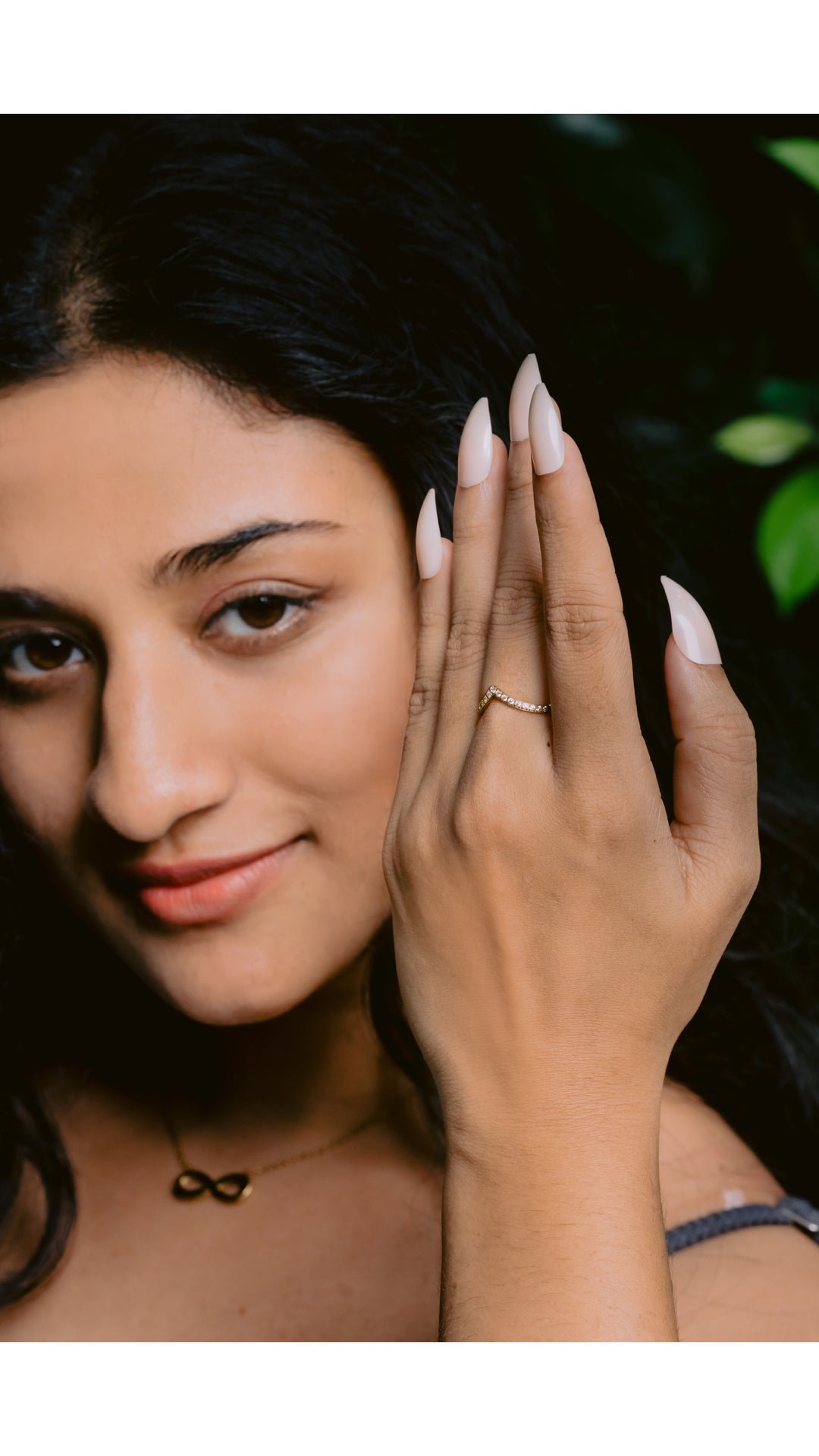 Glamon V shape Ring For Girls High Quality Stainless steel