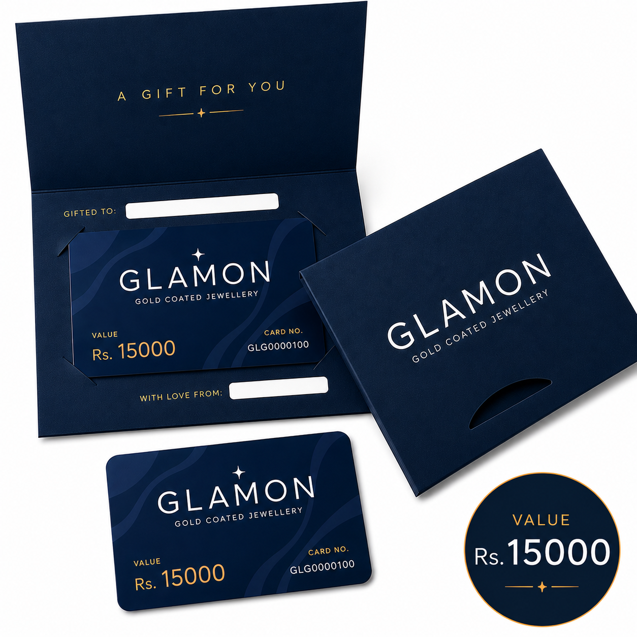 Glamon Gift Card Rs. 15,000 | Premium Jewellery Gift Voucher Sri Lanka