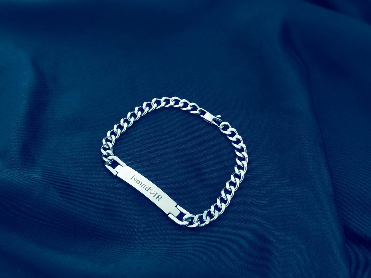 Name Bracelet For Boys - Latest Design - High Quality Finishing - SILVER - Gift For Men
