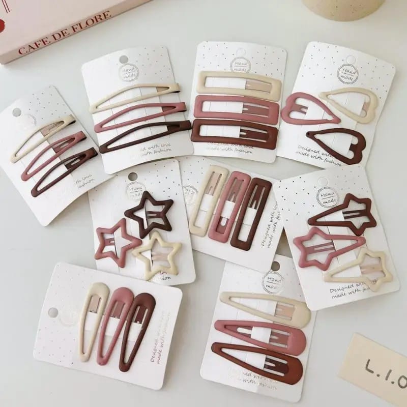 Women Hair Pins Geometric Stars ornament Hair Clips