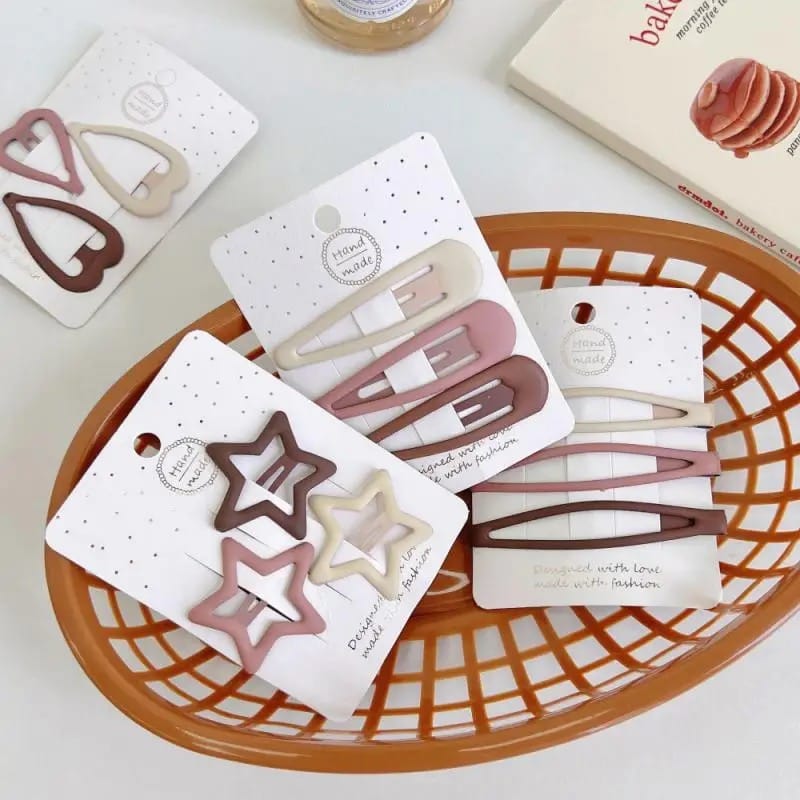Women Hair Pins Geometric Stars ornament Hair Clips