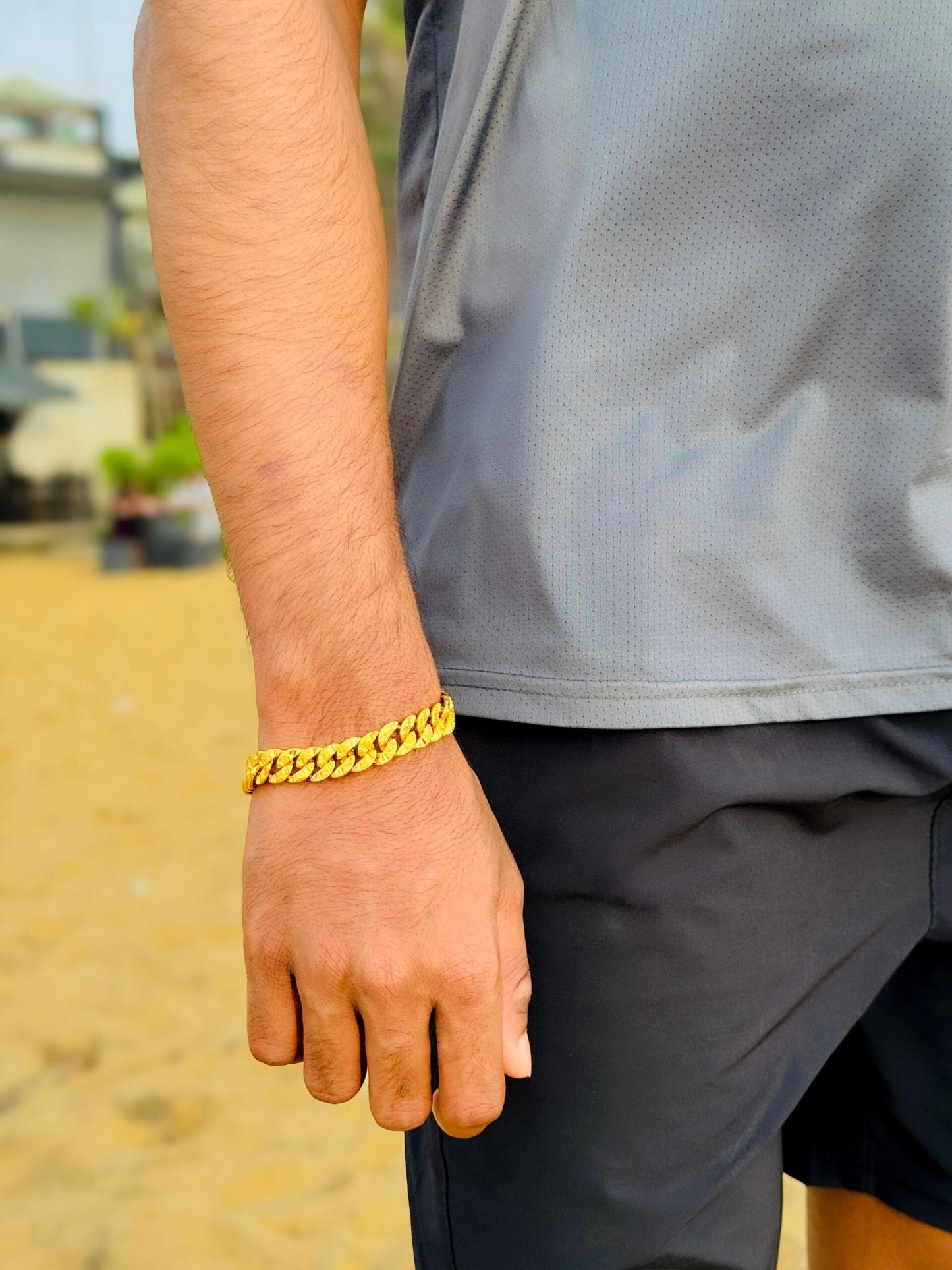Gold Plated Bracelet For Boys