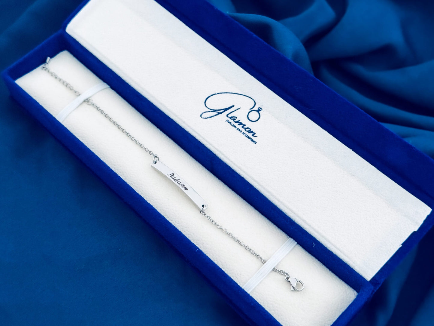 Name Engrave Customized Bracelet Gift For Girls- SILVER