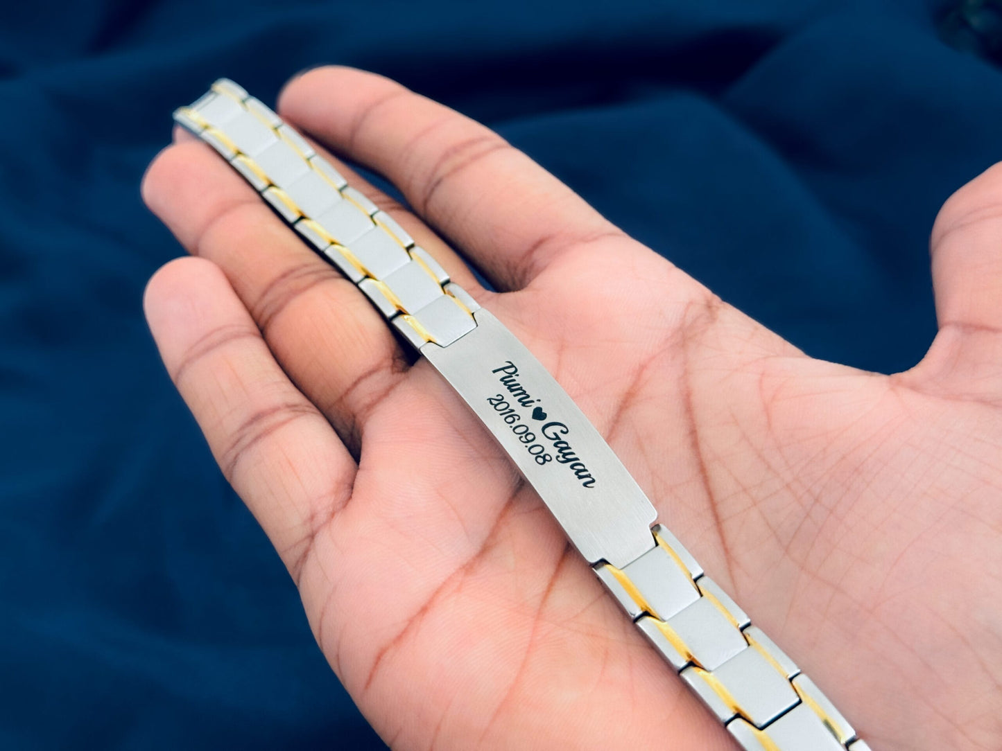Glamon Alpha Band Customized Name Bracelet For Men - Jewellery Gift For Boys