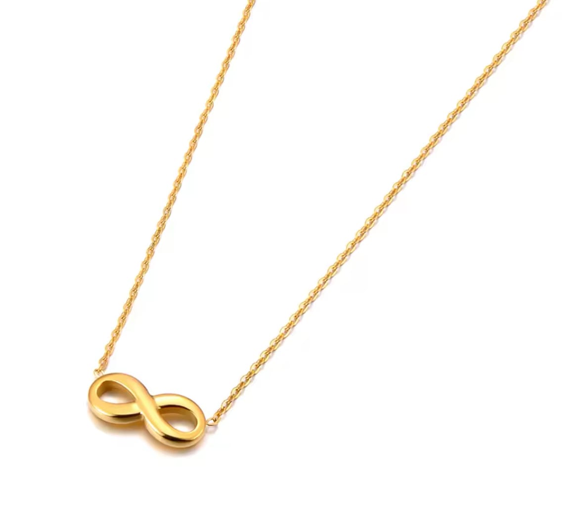 Glamon infinity Necklace For Girls High Quality Gold Coated Pendant Necklace Gift For Girlfriend