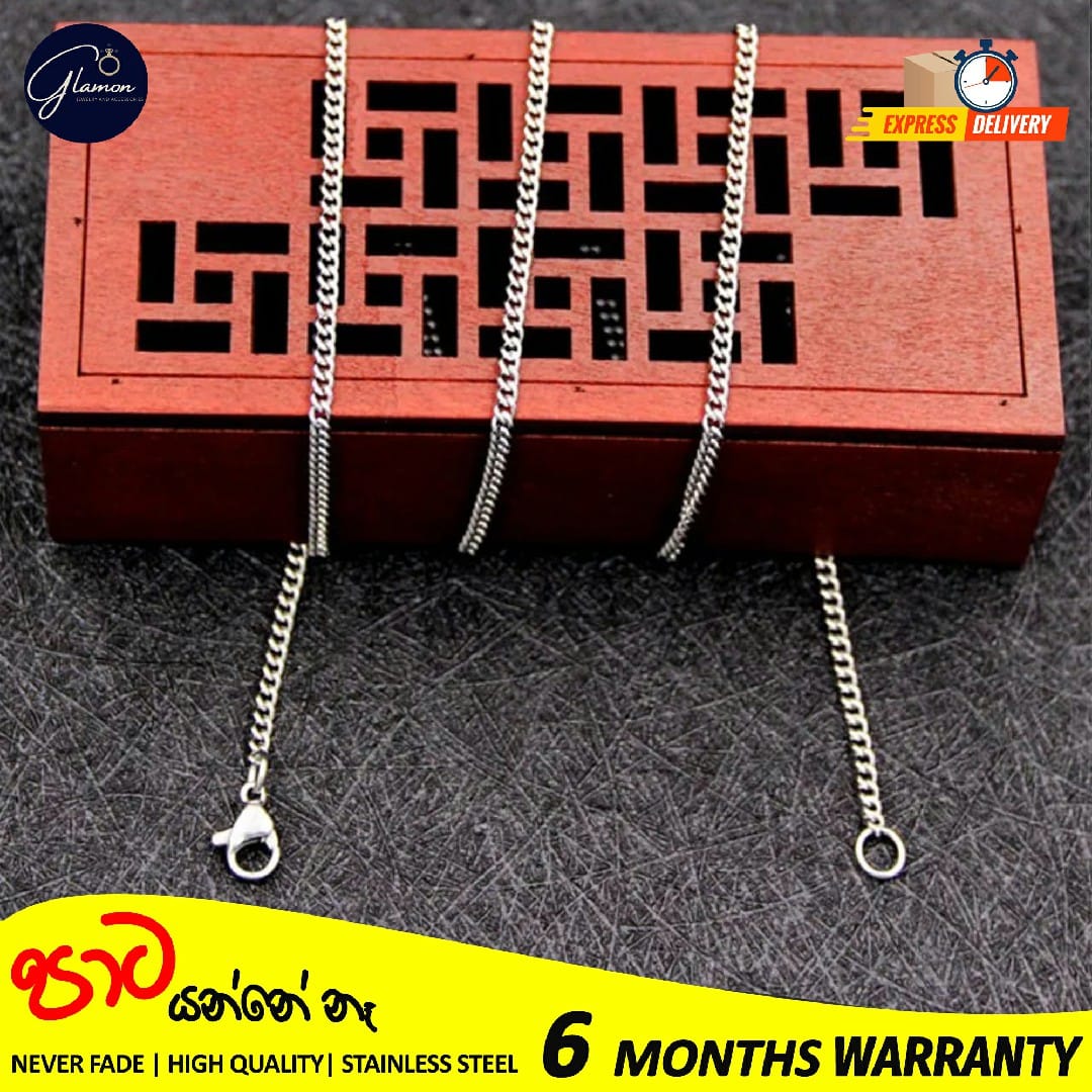 2mm Stainless Steel Cuban Link Chain Necklace for Men and Women High Quality Silver/Gold chain for men necklace