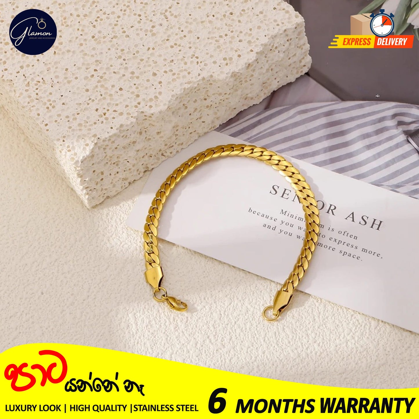 Full Sideways Stamped Stainless Steel Gold Plated Bracelet For Men High Quality