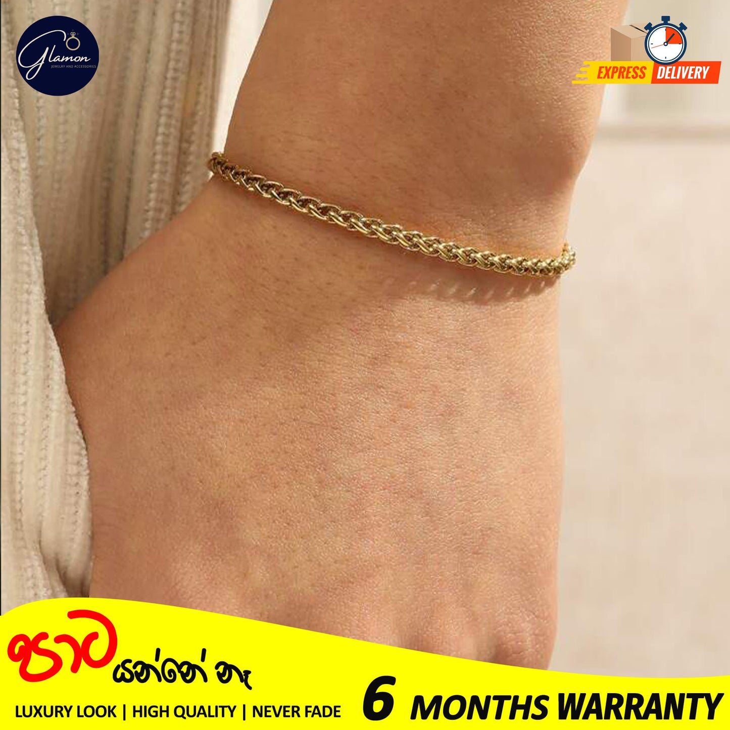 Wheat Chain Bracelet For Men Women High Quality Waterproof Jewellery