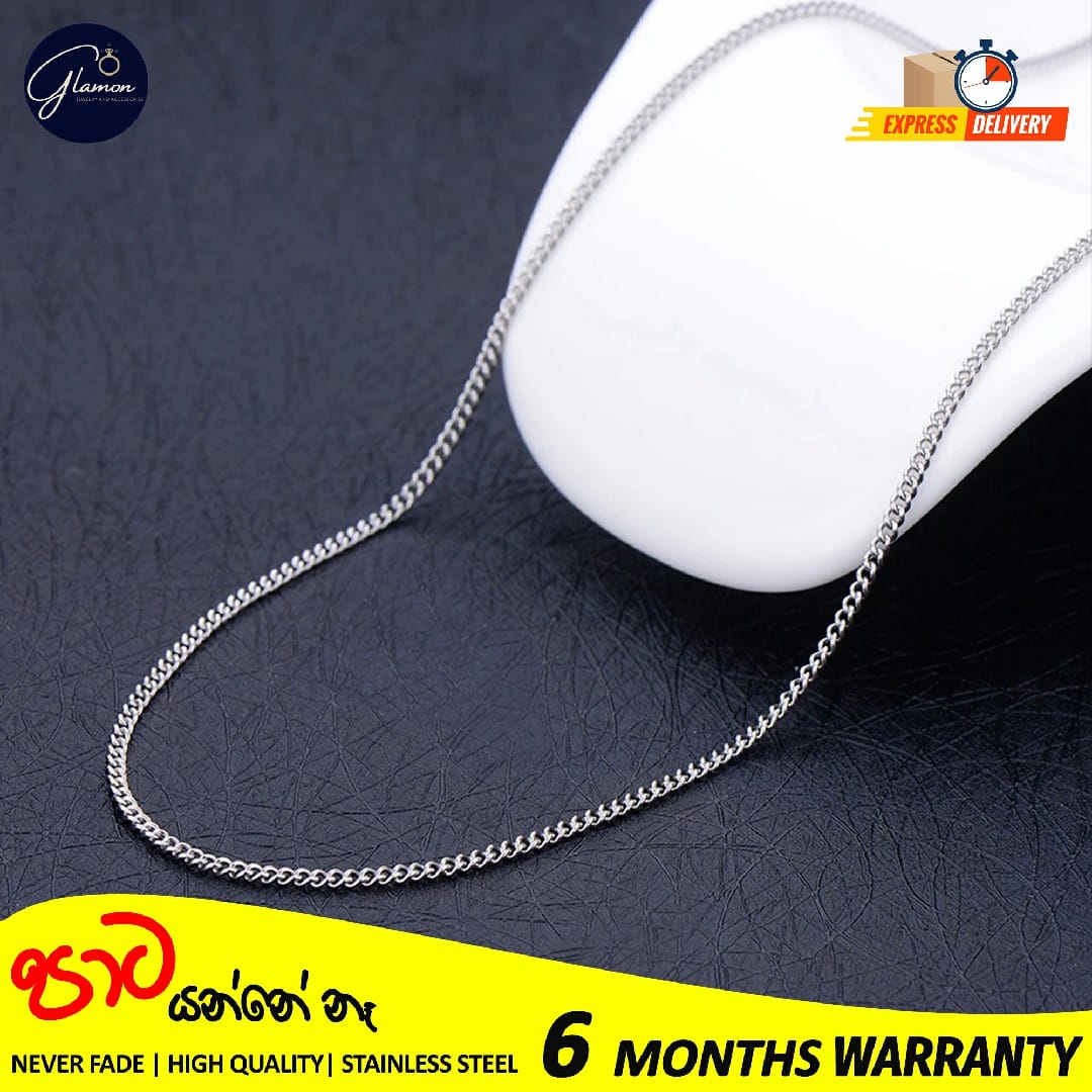 2mm Stainless Steel Cuban Link Chain Necklace for Men and Women High Quality Silver/Gold chain for men necklace