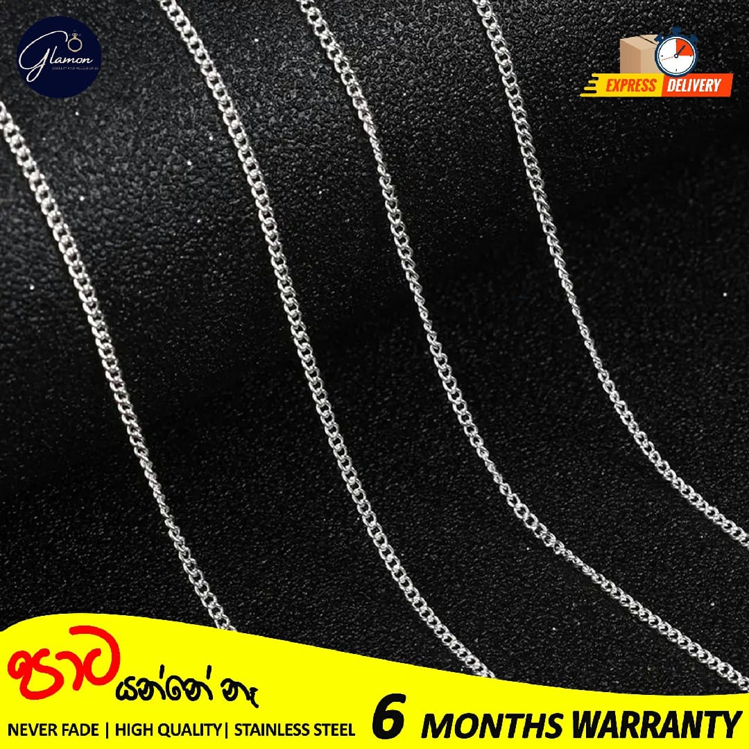 2mm Stainless Steel Cuban Link Chain Necklace for Men and Women High Quality Silver/Gold chain for men necklace