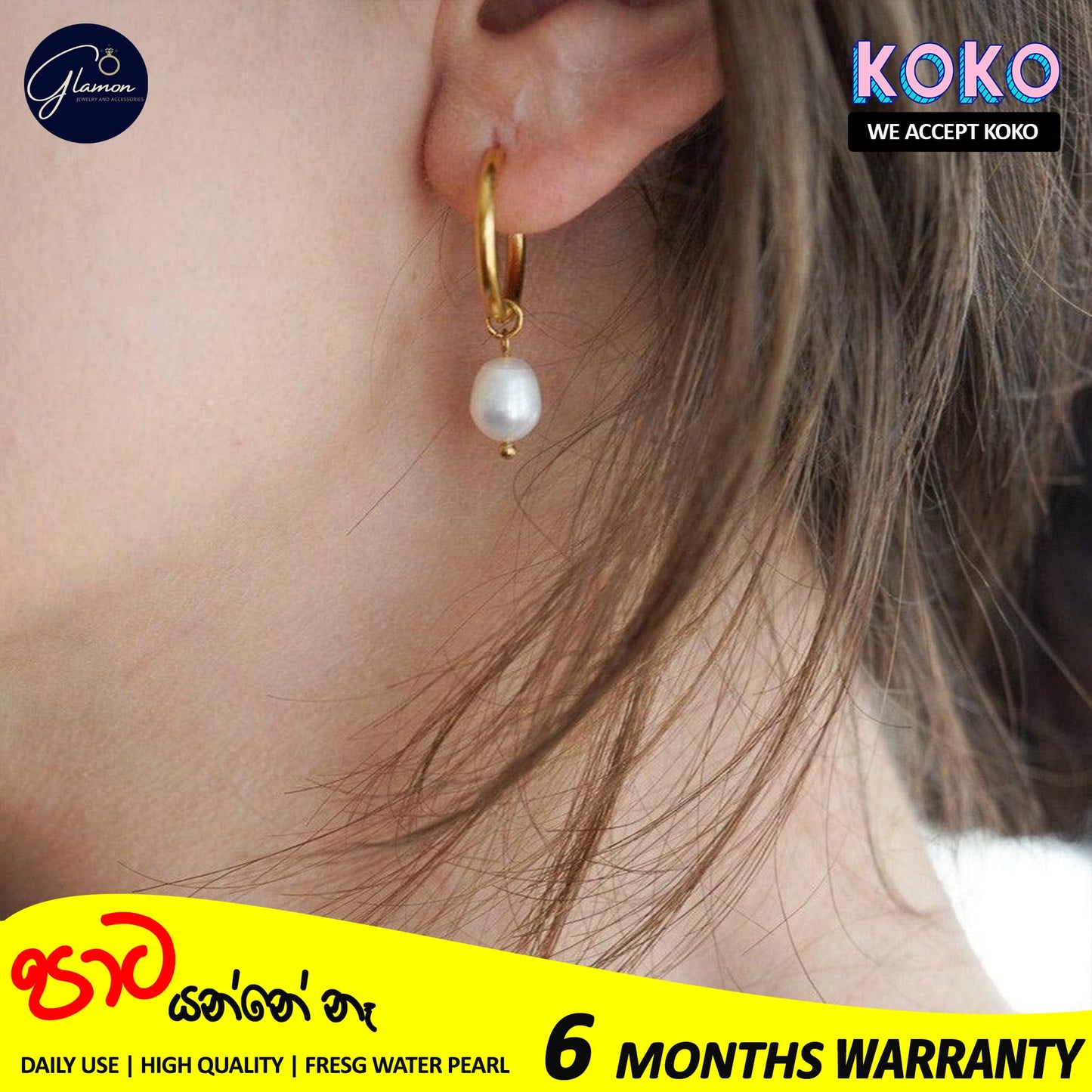 Fresh Water Earrings For Girls - High Quality Stainless Steel Waterproof Drop Earrings Gift For Girl