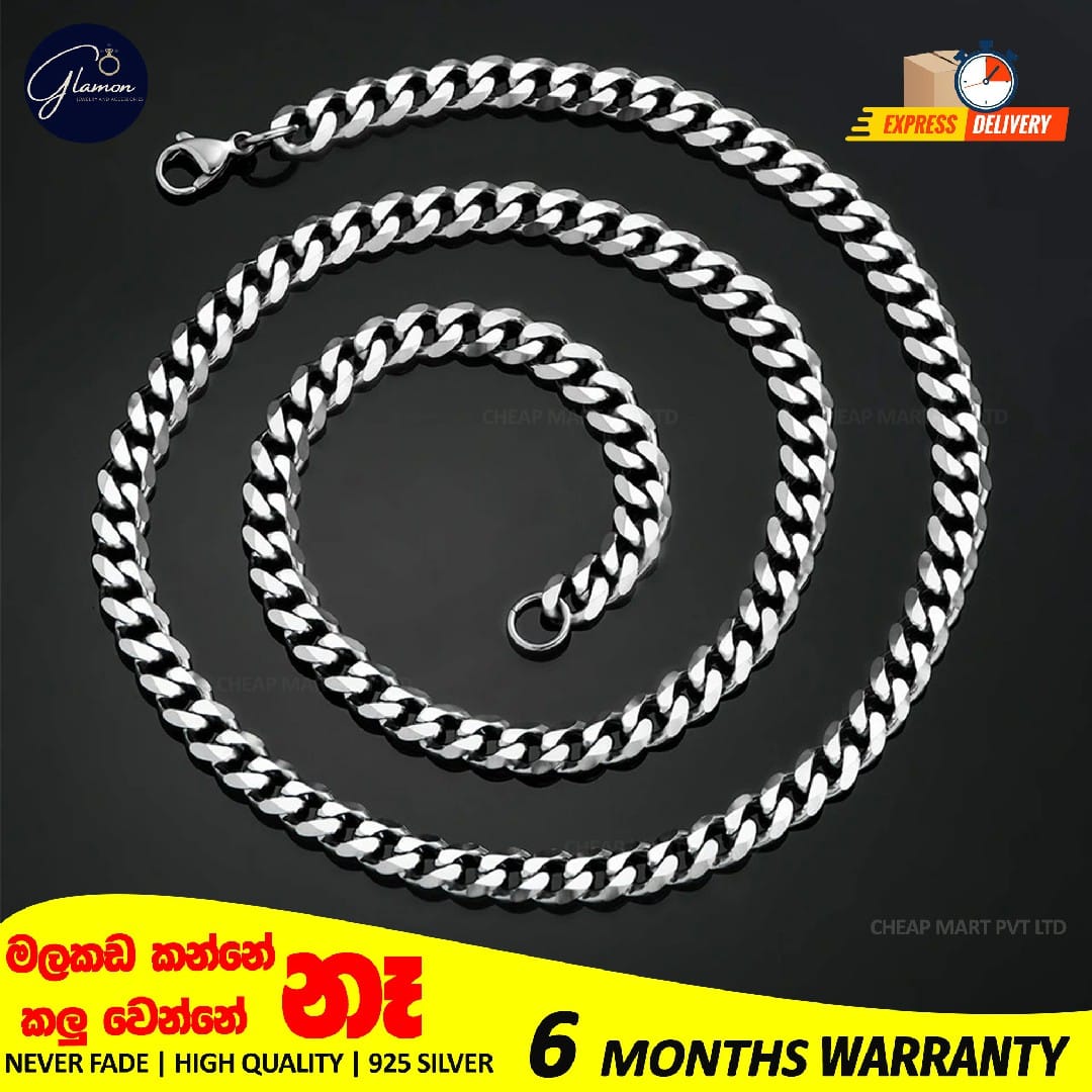 Stainless Steel Cuban Link Necklace For Men Women High Quality Waterproof Necklace