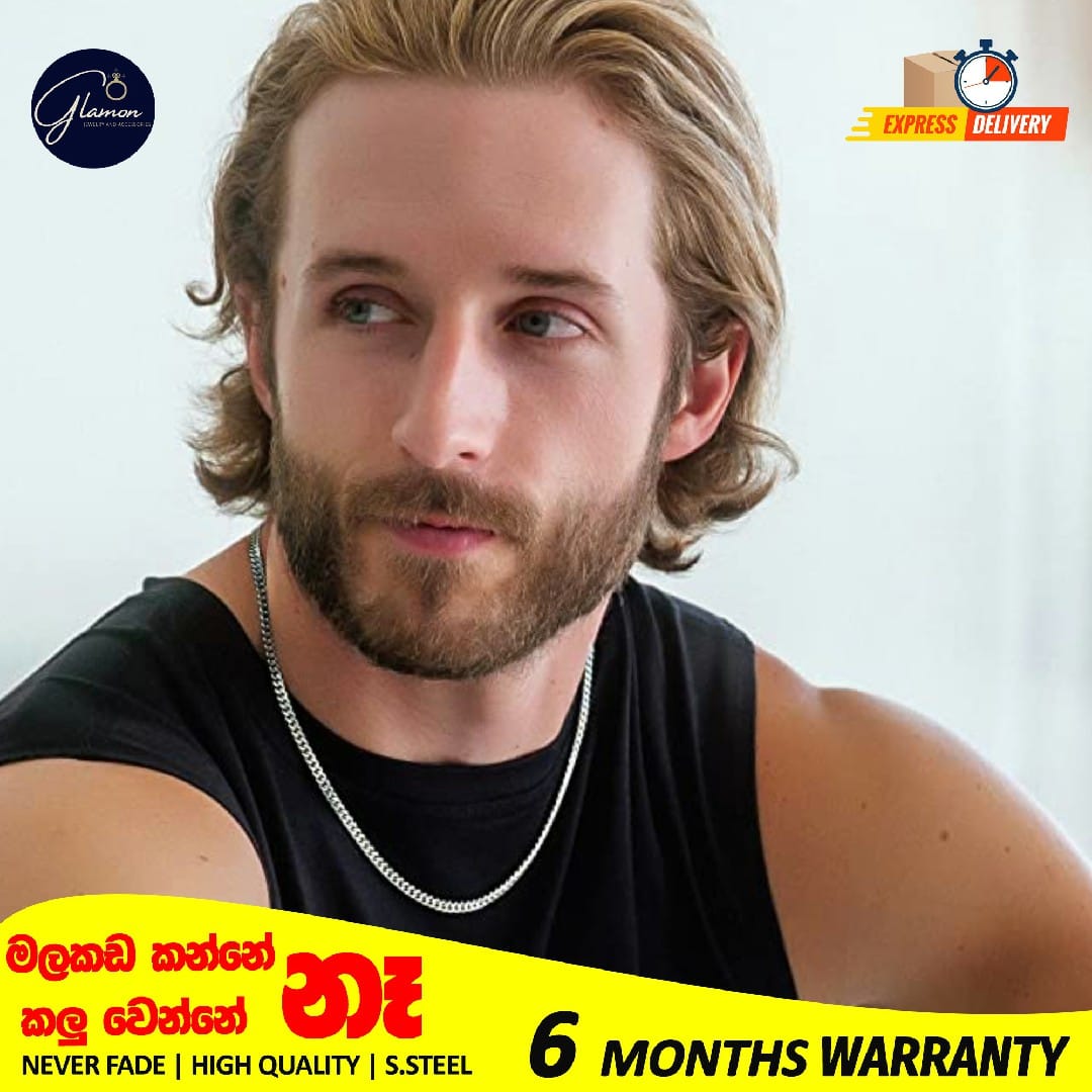 Stainless Steel Cuban Link Necklace For Men Women High Quality Waterproof Necklace