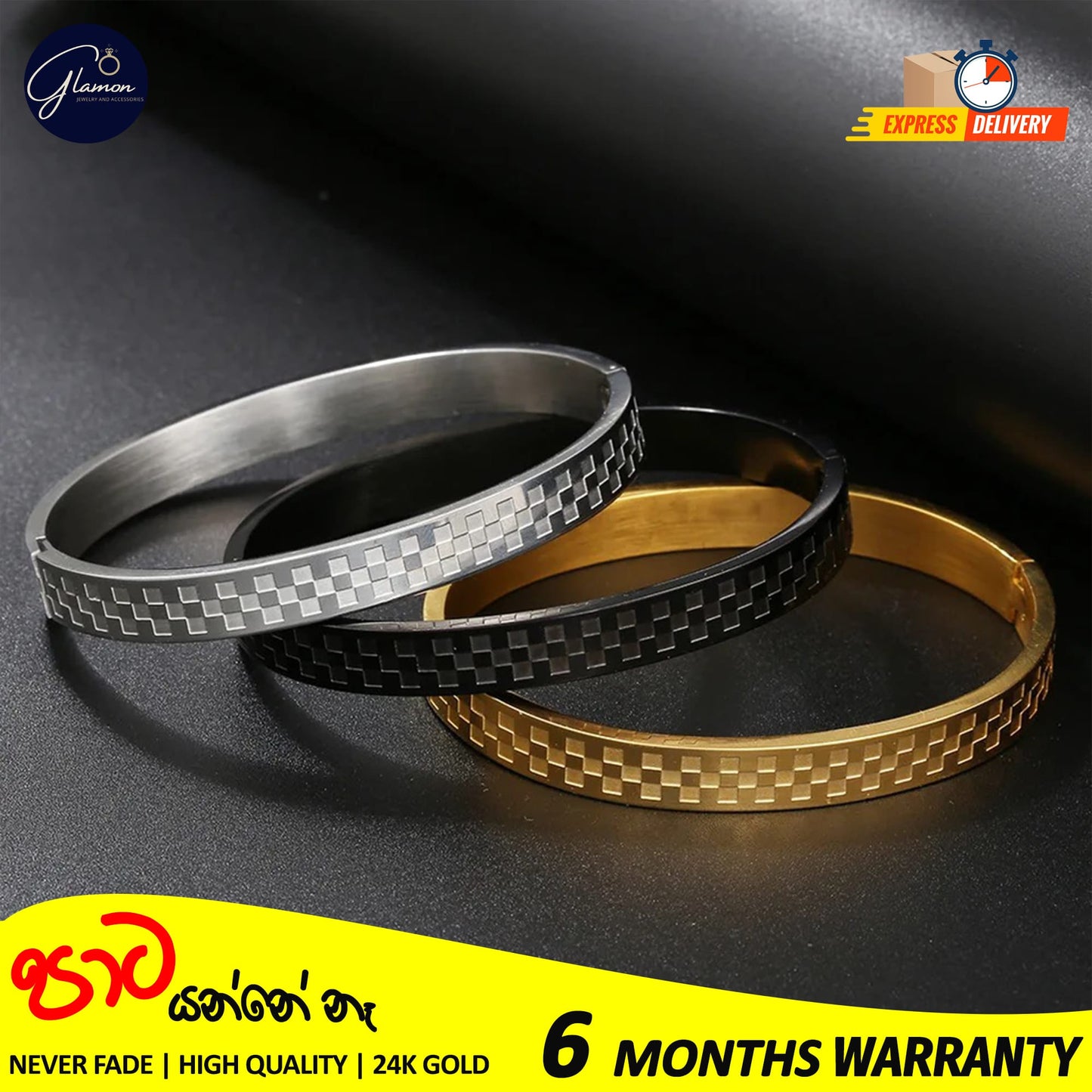 Luxury Classical Royal Bangle Bracelet For Men Waterproof High Quality 316L Stainless Steel