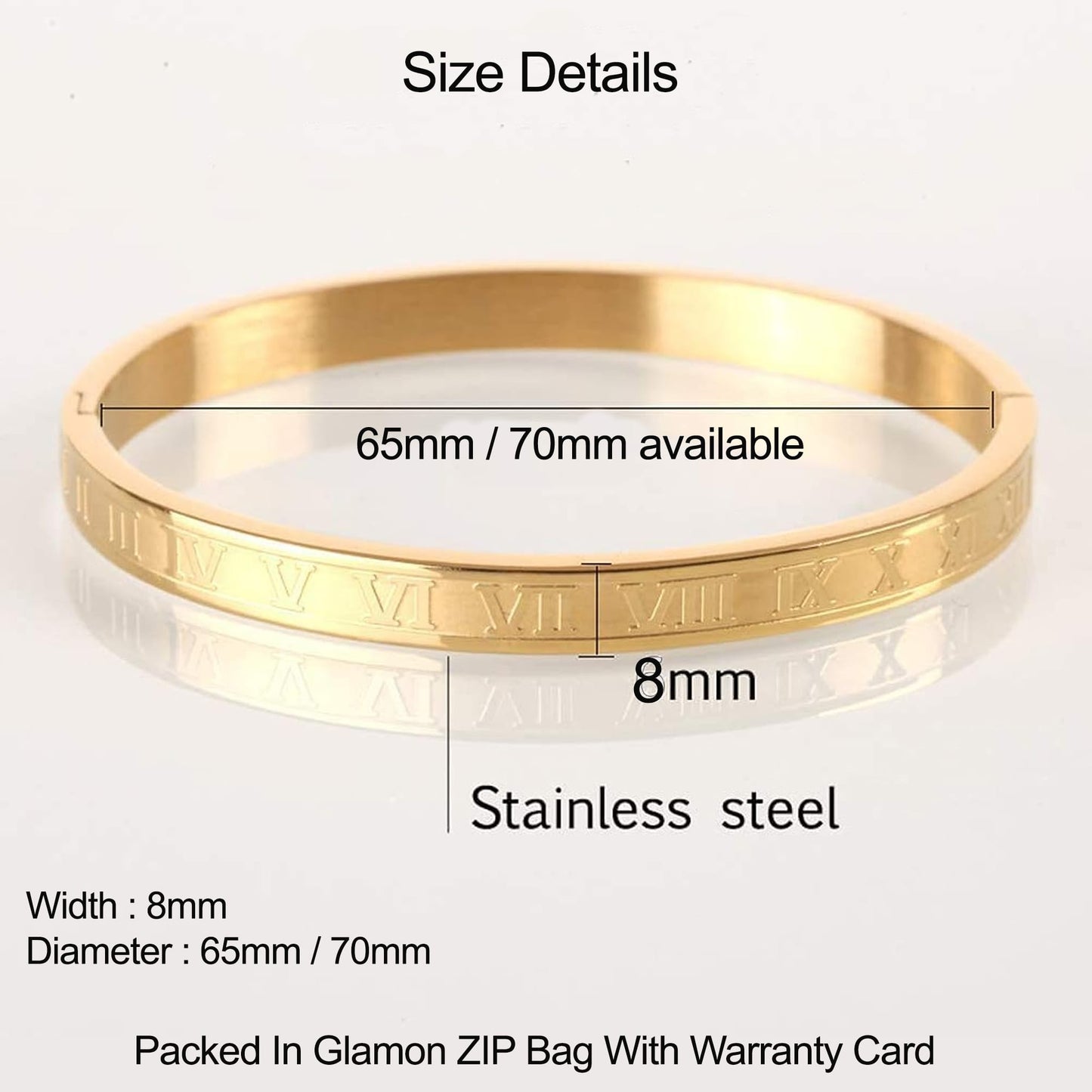 Luxury Mens Stainless Steel Stylish Carving Roman Numeral Bangle Bracelet Couple Roman Bangle