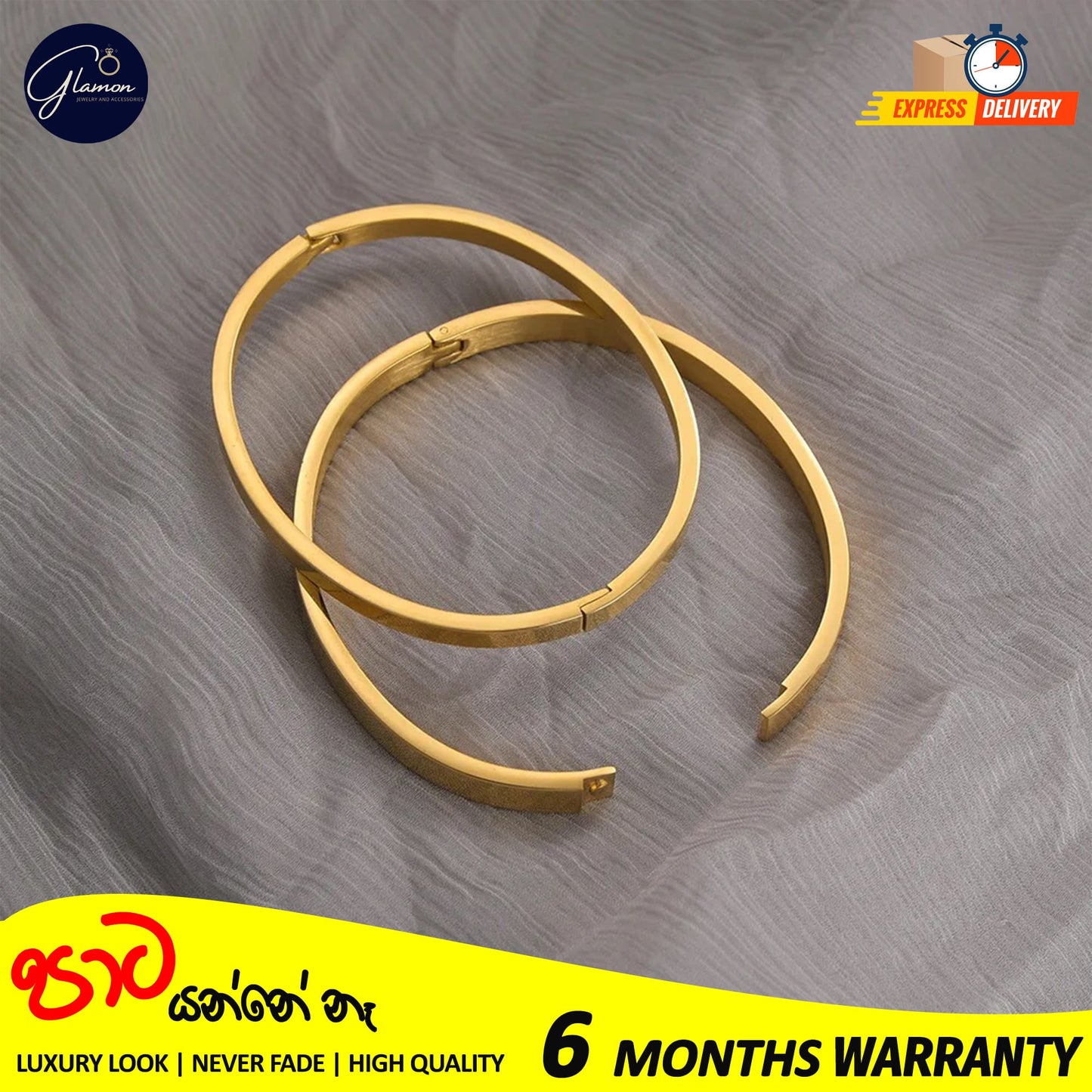 High Polished Plain Gold Bangle For Women Men Stainless Steel