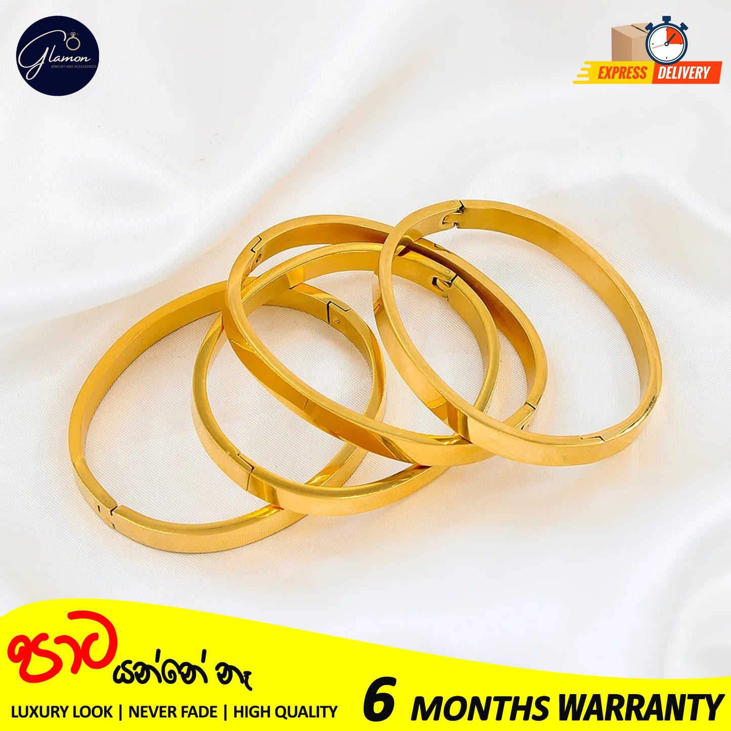High Polished Plain Gold Bangle For Women Men Stainless Steel