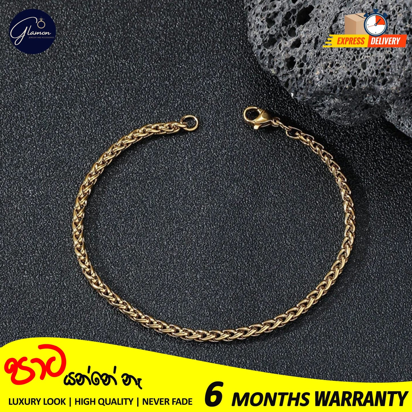 Wheat Chain Bracelet For Men Women High Quality Waterproof Jewellery