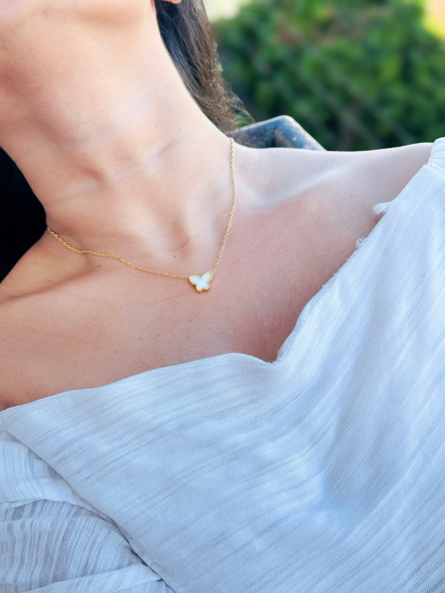 Glamon Butterfly Necklace For Girls - Gold Coated High Quality Waterproof Jewelry Gift For Her