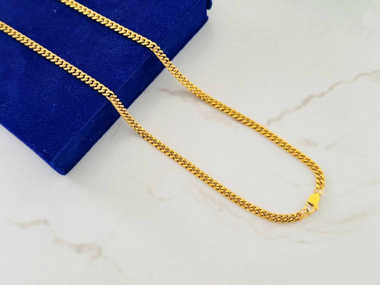 Glamon New High Polished Premium Quality Cuban Link Chain Necklace For Men and Women