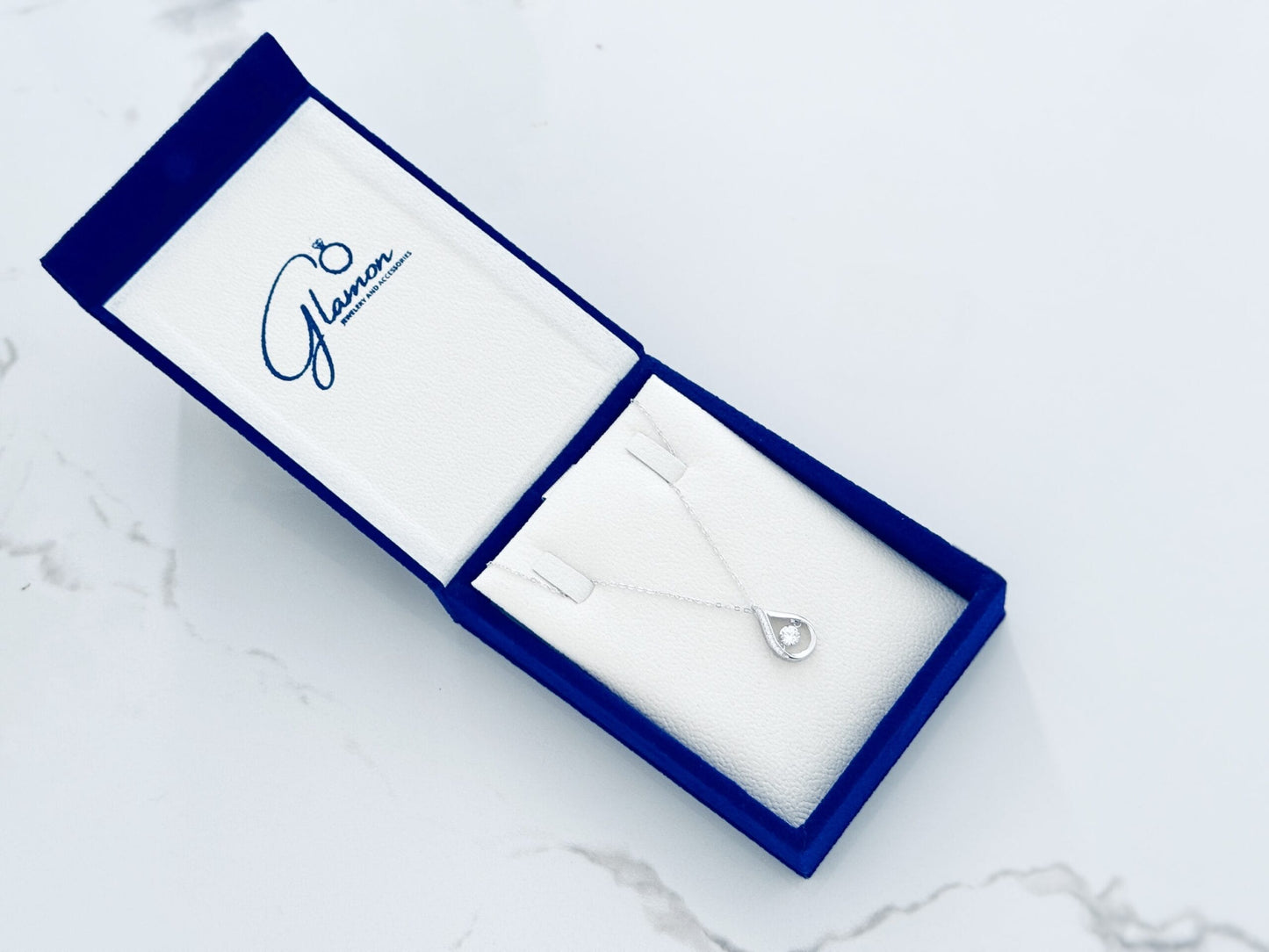 Glamon Original S925 Silver TearDrop Necklace For Girls