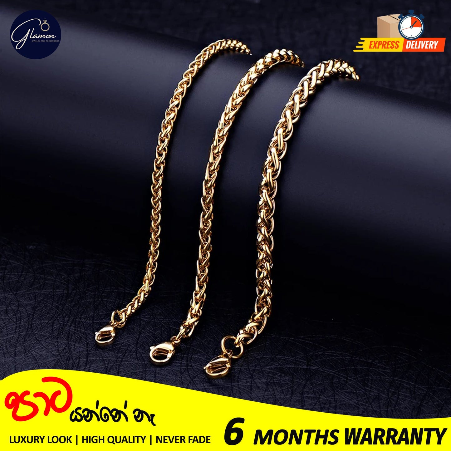 Wheat Chain Bracelet For Men Women High Quality Waterproof Jewellery