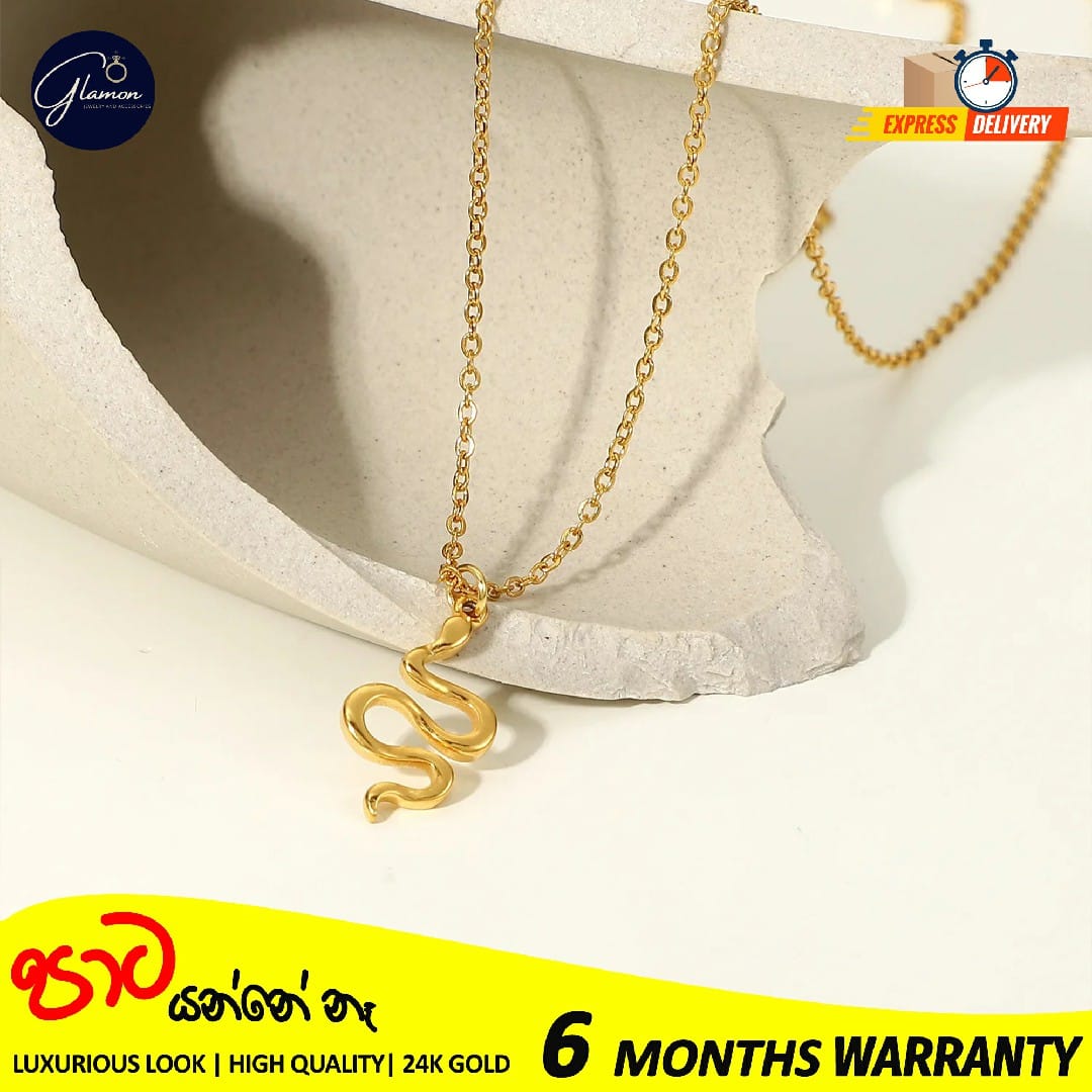 Snake Pendant Necklace For Girls Waterproof Premium Quality