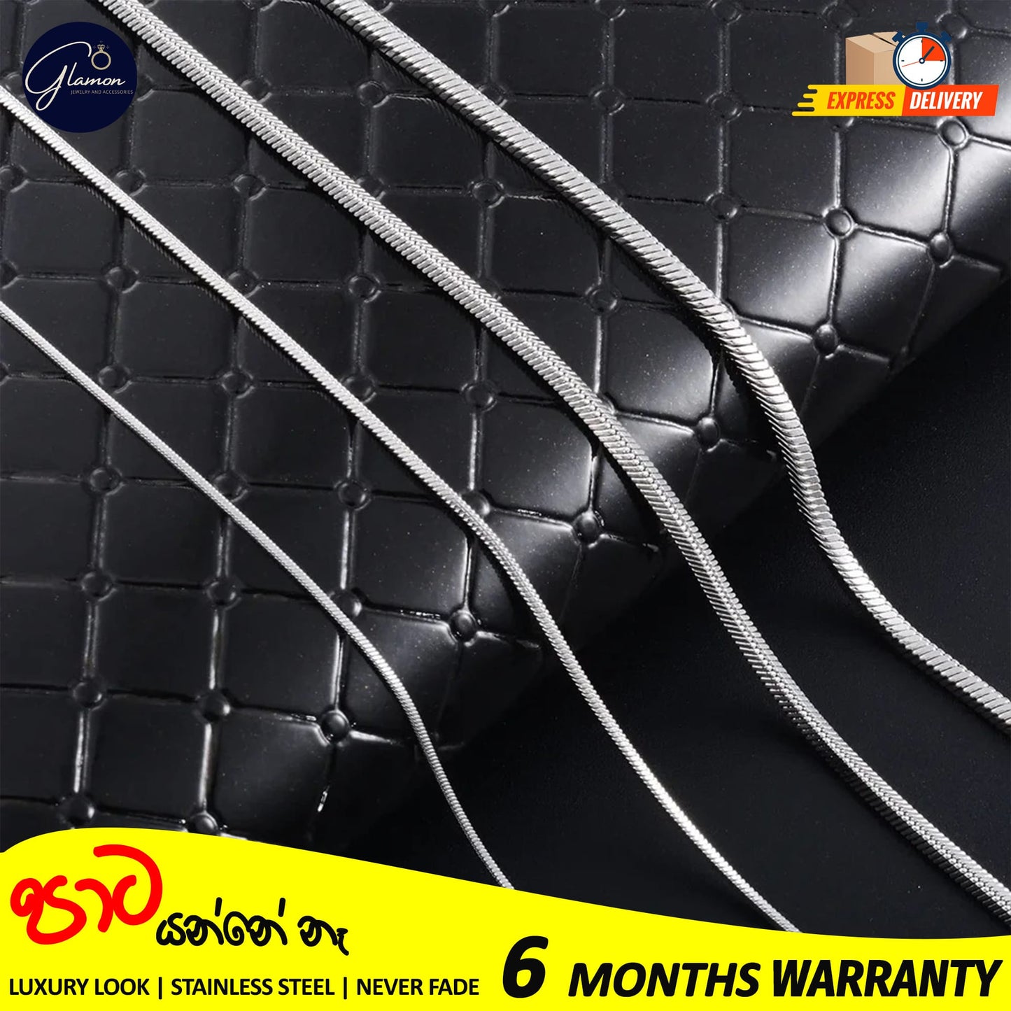 2mm Round Snake Chain Stainless Steel Gold- SIlver