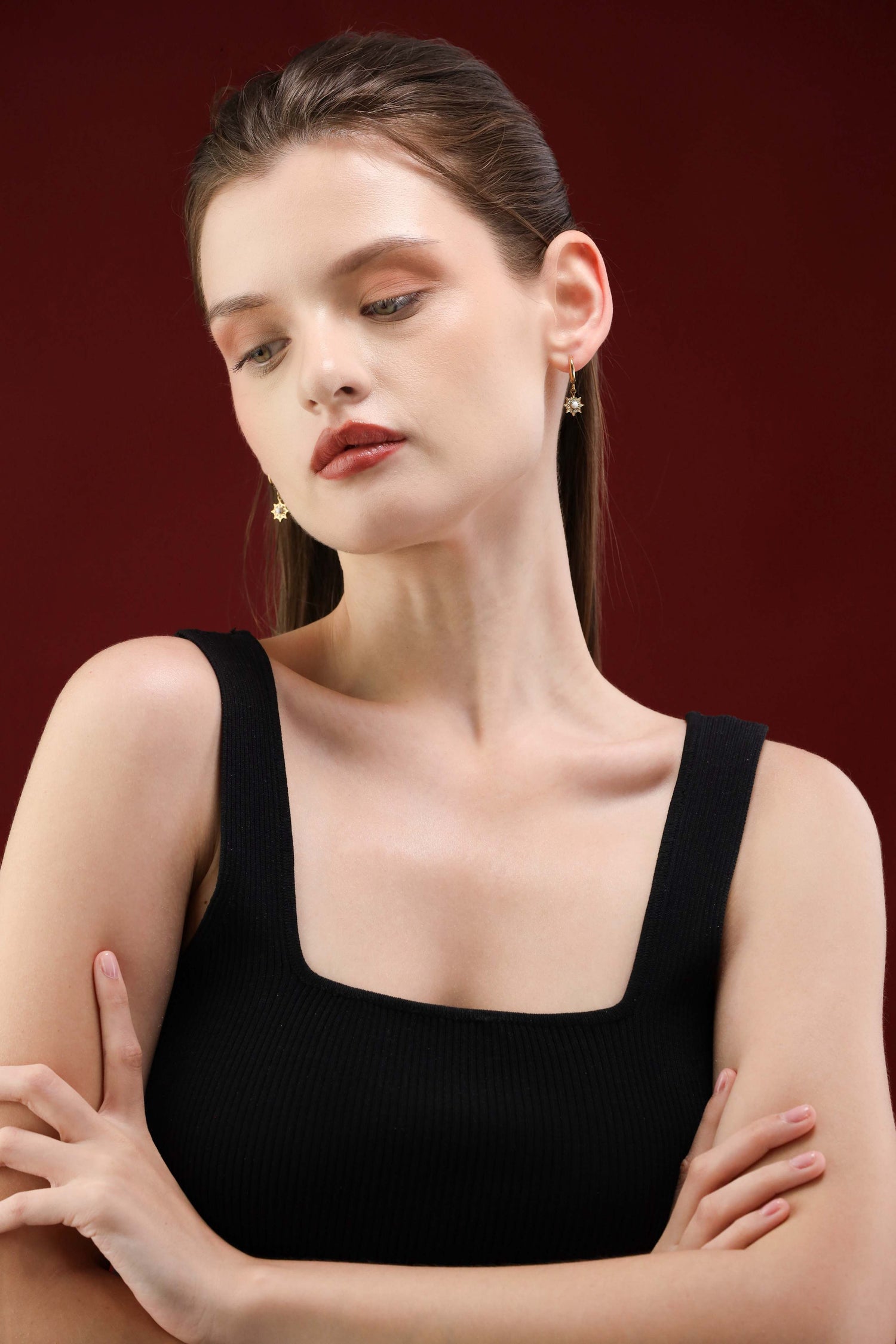 Gold Plated Earrings | Studs & Hoops
