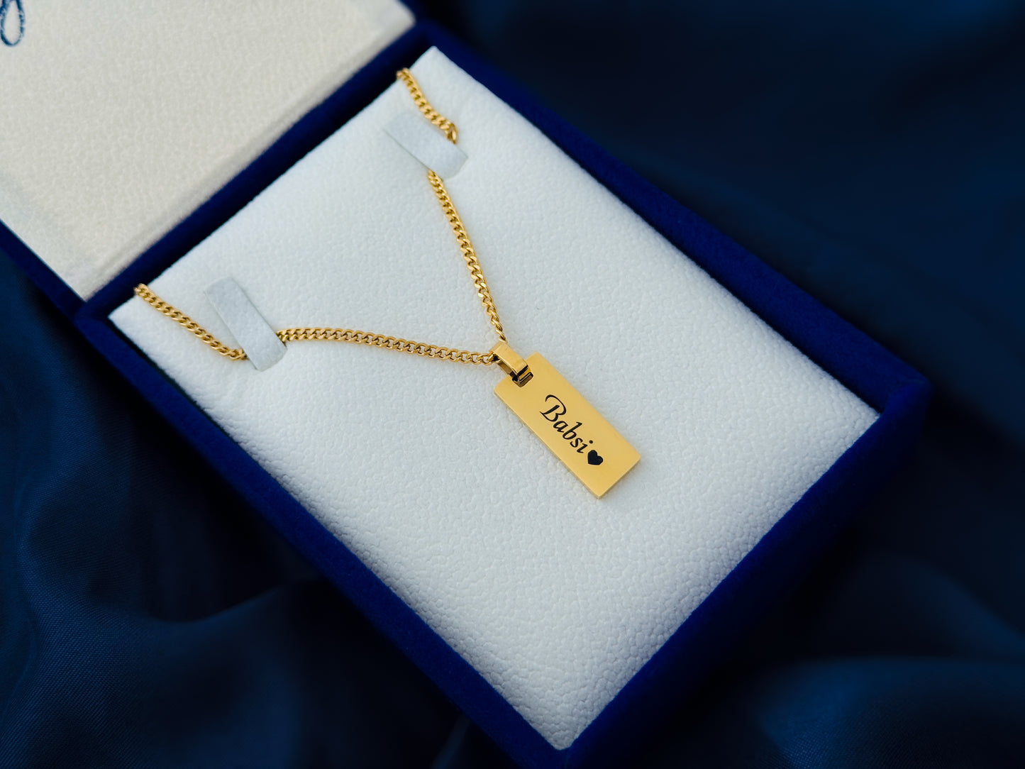 Personalized name engraved necklace Gift for Her