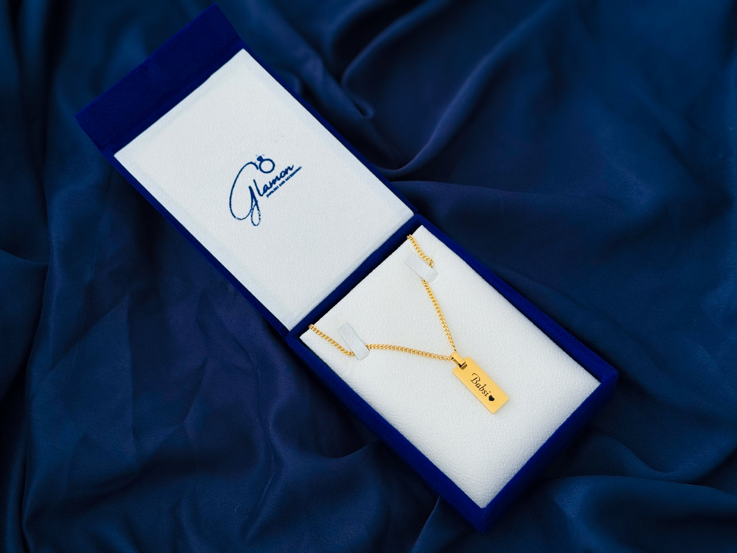 Personalized name engraved necklace Gift for Her