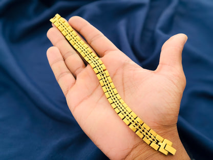 Titan Weave Bracelet - Gold Coated