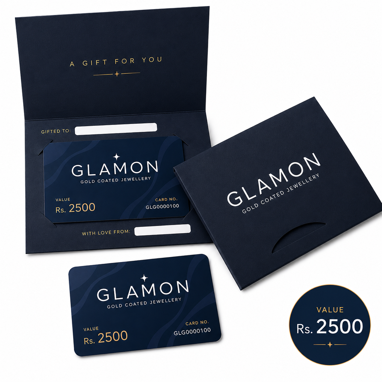 Glamon Gift Card Rs. 2,500 | Premium Jewellery Gift Voucher Sri Lanka